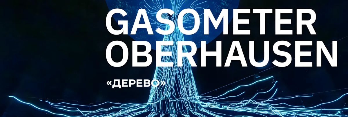 В газометре «вырастили» 35-метровое световое дерево